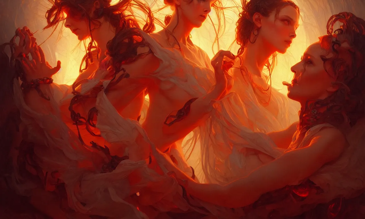 Prompt: Purgatory, fire in hell, highly detailed, digital painting, artstation, concept art, smooth, sharp focus, illustration, art by artgerm and greg rutkowski and alphonse mucha