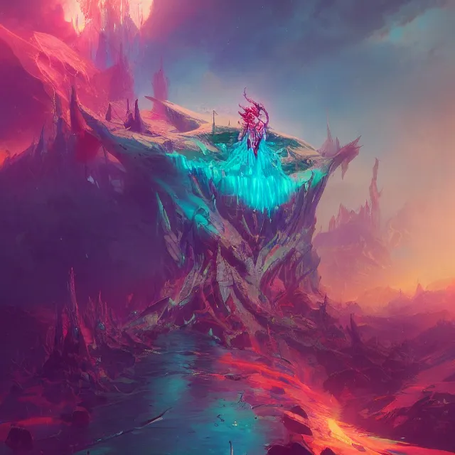 Image similar to now i am become death, the destroyer of worlds, by hans zatzka, by anton fadeev, by beeple, by mical karcz, paradigm shift, super conciousness, highly detailed, trending on artstation, cgsociety, ultrarealism, oil on canvas, 4 k, hd masterpiece