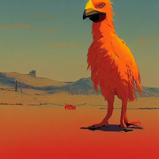 Image similar to big bird is in elden ring by ilya kuvshinov katsuhiro otomo