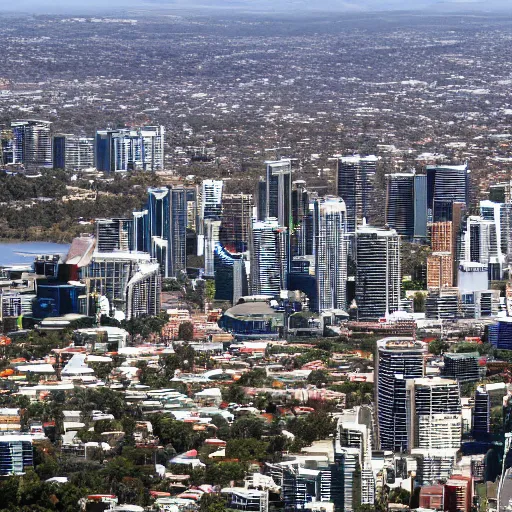 Prompt: HD photo of a city that is the seat of an australian empire