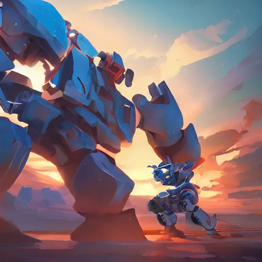 Image similar to hero world transformers, behance hd by jesper ejsing, by rhads, makoto shinkai and lois van baarle, ilya kuvshinov, rossdraws global illumination