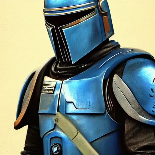 Image similar to masterpiece very detailed artwork of Jango Fett, sci fi, artstation, digital art