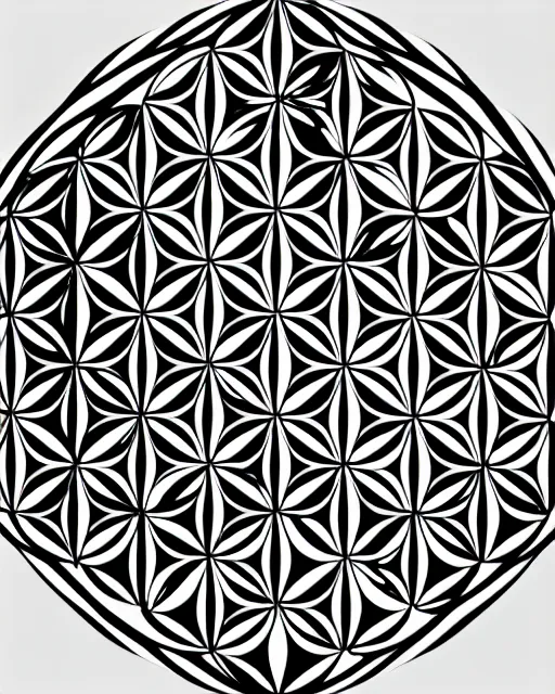 Prompt: flower of life