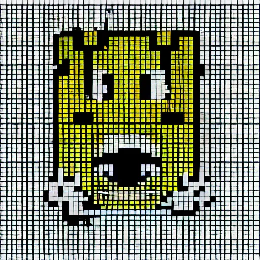 Image similar to pac man ghost, sticker, 1980, pixel art —steps 50