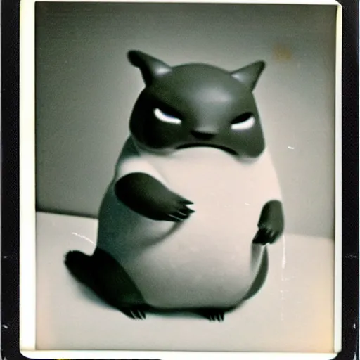 Image similar to 1 9 5 0 s polaroid picture of snorlax