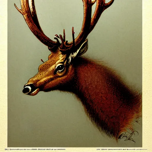 Prompt: ((((( a centipede that looks like an elk . muted colors.))))) by Jean-Baptiste Monge !!!!!!!!!!!!!!!!!!!!!!!!!!!