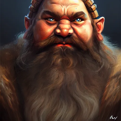Image similar to portrait painting of a dwarven berserker, sharp focus, award - winning, trending on artstation, masterpiece, highly detailed, intricate. art by aurore folny