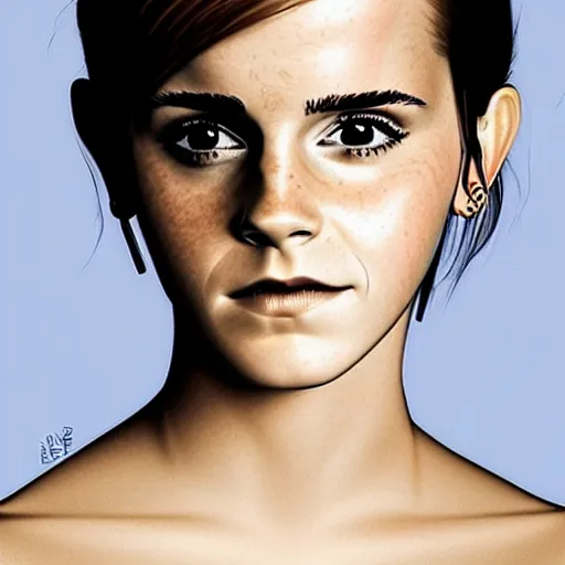 Image similar to emma watson. pixar style movie