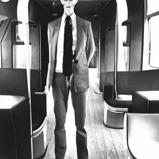 Prompt: a man with really really long legs longer than a bus