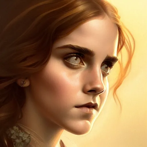 Prompt: beautiful detailed picture of a emma watson, radiant light, art nouveau, intricate, elegant, highly detailed, my rendition, digital painting, artstation, concept art, smooth, sharp focus, illustration, art by artgerm and greg rutkowski and alphonse mucha