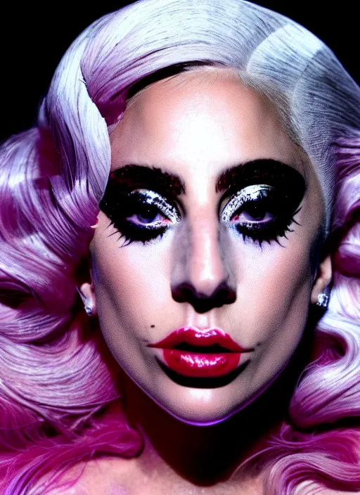 Image similar to lady gaga by nick knight, born this way, born this way album, red weapon 8 k s 3 5, cooke anamorphic / i lenses, highly detailed, cinematic lighting