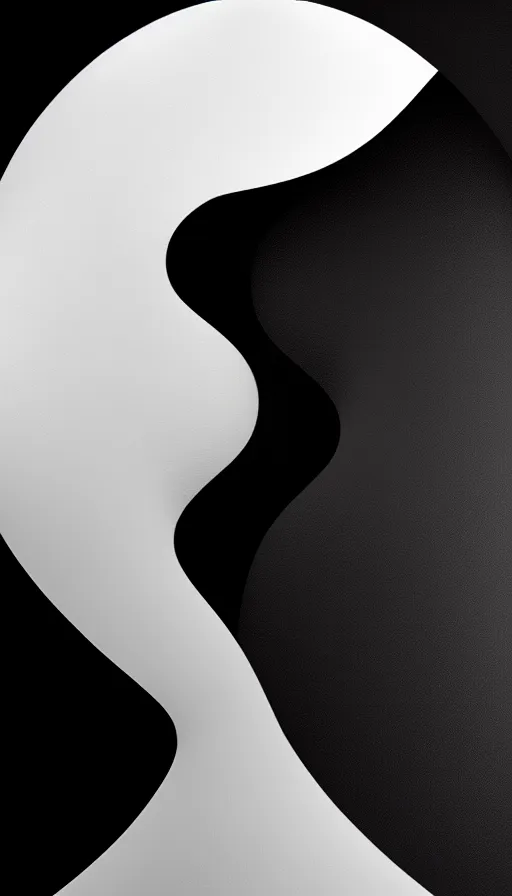 Image similar to Abstract representation of ying Yang concept, with Vray