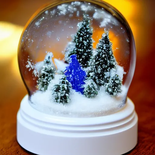 Image similar to snow globe with legs