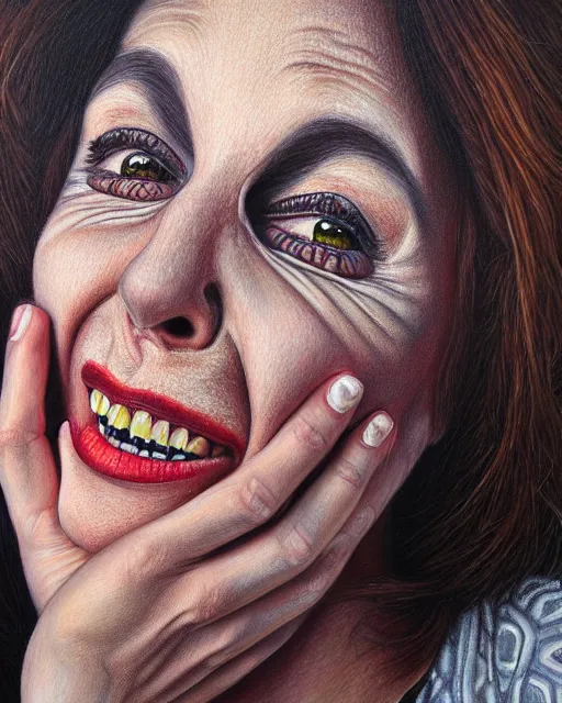 Image similar to a realistic detailed portrait painting of a monster by mona geller