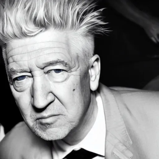 Prompt: david lynch as eminem