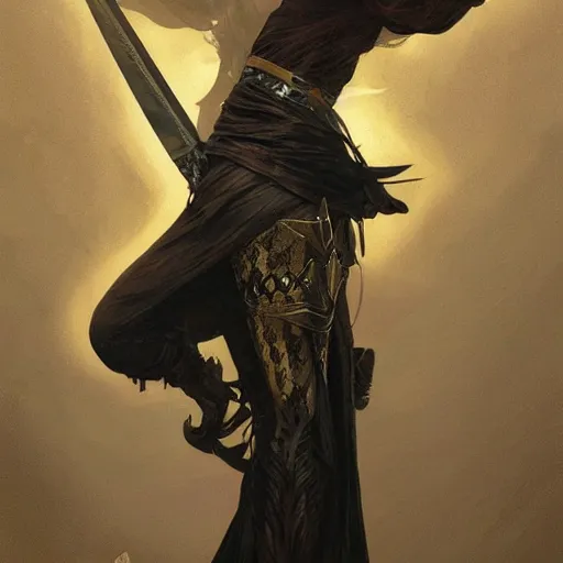 Prompt: A dagger with a steel and a black leather grip on a white background, beautiful, intricate, highly detailed, digital painting, artstation, oppressive lighting, fashion concept art, sharp focus, illustration, art by greg rutkowski and alphonse mucha