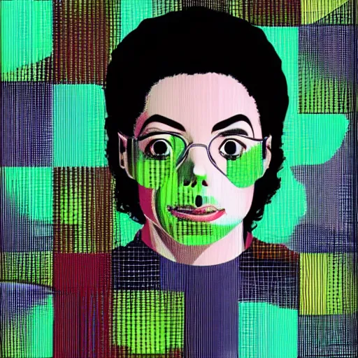 Image similar to a portrait of a michael jackson by inio asano, beeple and james jean, chiho aoshima color scheme