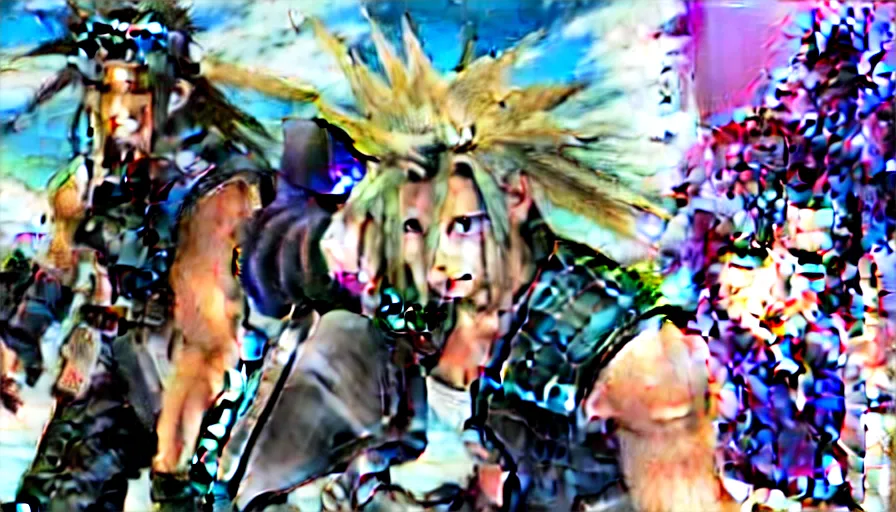 Image similar to the two complementary forces that make up all aspects and phenomena of life, from Final Fantasy VII