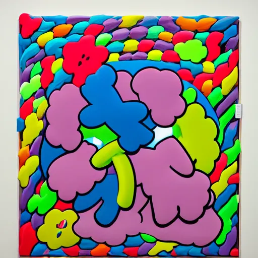 Image similar to beautiful kaws artwork