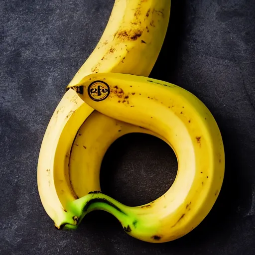 Image similar to A banana shaped bong, food photography