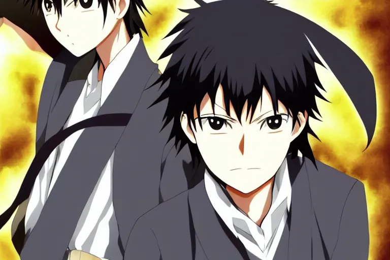 Image similar to hijikata toushirou, anime, short black hair, katekyo hitman reborn