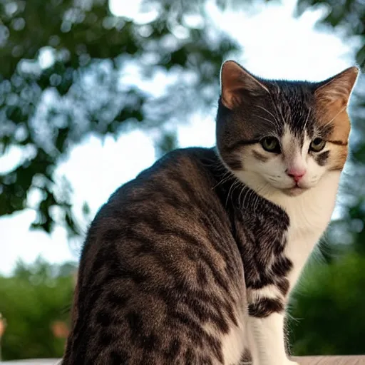 Image similar to cat - shaped cloud