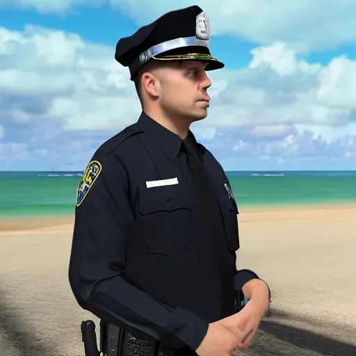 Image similar to officer k beach ultra realistic photorealistic highly detailed high quality 8 k