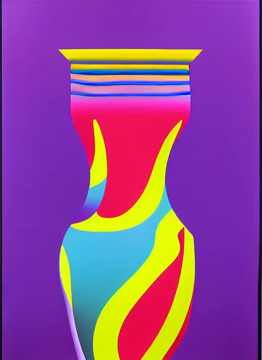 Image similar to vase by shusei nagaoka, kaws, david rudnick, airbrush on canvas, pastell colours, cell shaded, 8 k