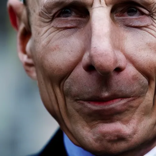 Image similar to Dramatic photo of Enrico Letta, crying and broken with gloomy sky