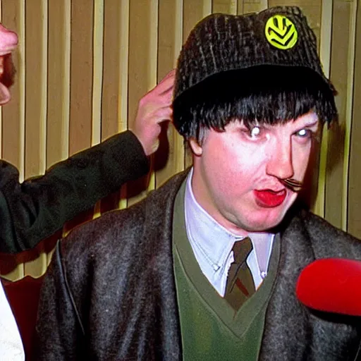 Image similar to nardwuar interviewing hitler