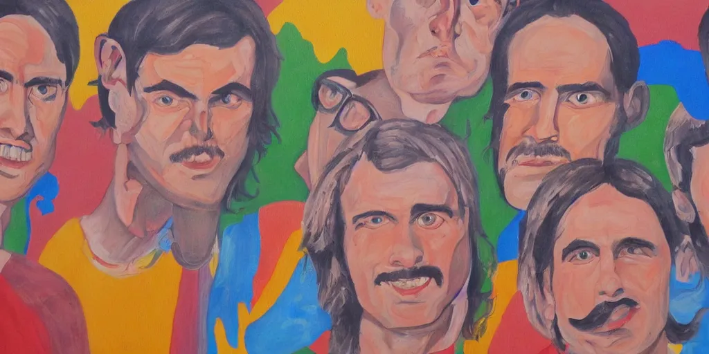 Prompt: detailed painting of talking heads