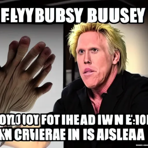 Prompt: gary busey foot feet, lots of feet nightmare