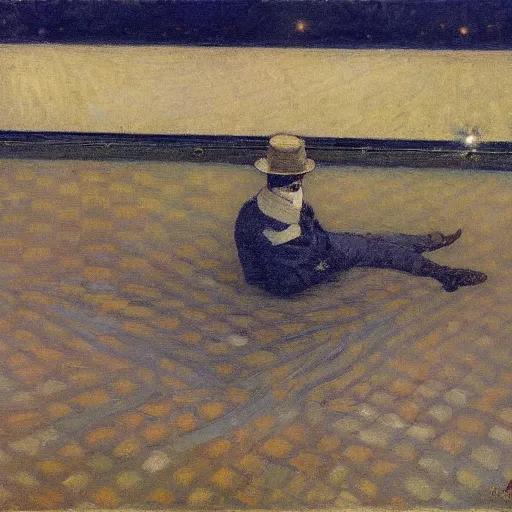 Prompt: quasar astrophotography gustave caillebotte