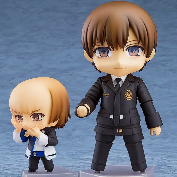 Prompt: putin, an anime nendoroid of putin, figurine, detailed product photo