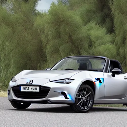 Image similar to grey mazda mx 5