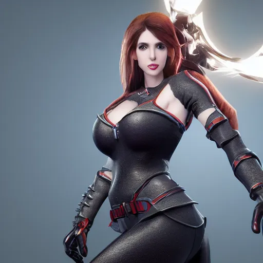 Prompt: Highly detailed Unreal Engine 5 render of Amouranth