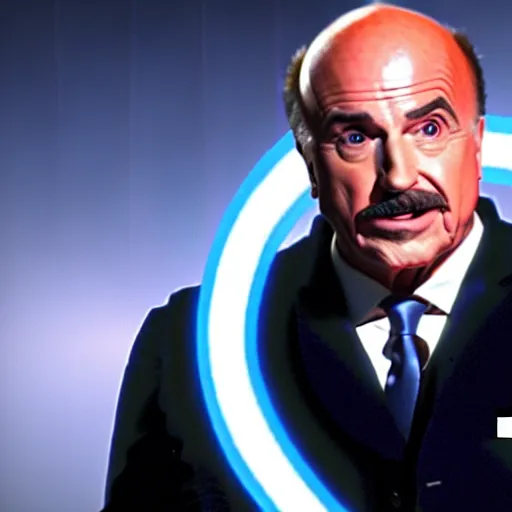 Image similar to dr. Phil as a ghost in star wars