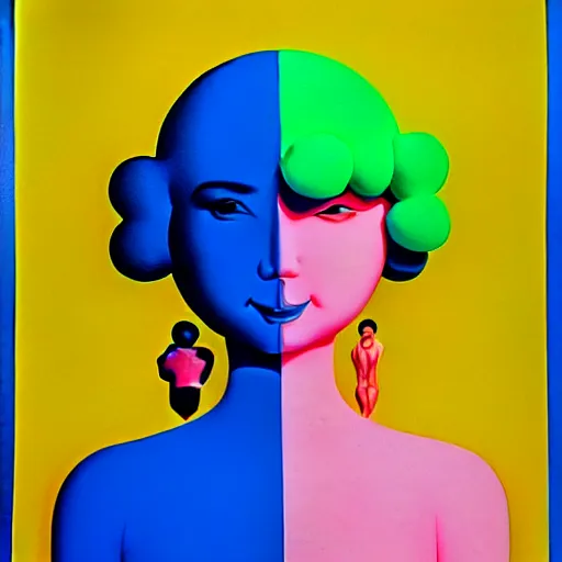 Prompt: milf by shusei nagaoka, kaws, david rudnick, airbrush on canvas, pastell colours, cell shaded, 8 k