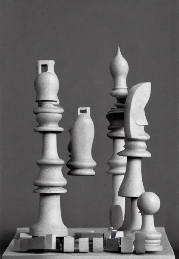 Image similar to a chess - piece building machine, a surrealist sculpture by marcel duchamp, archival pigment print, 1 9 1 4, conceptual art, artwork, academic art, surrealist, fluxus