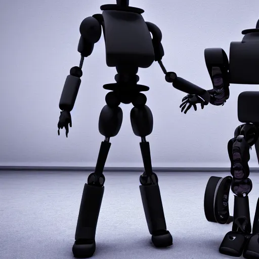 Image similar to 2B ultra realistic, 4k standing beside defeated robot