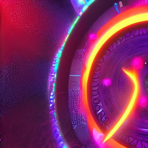 Prompt: psychedelic, spiral clock, black hole, octane render, unreal engine