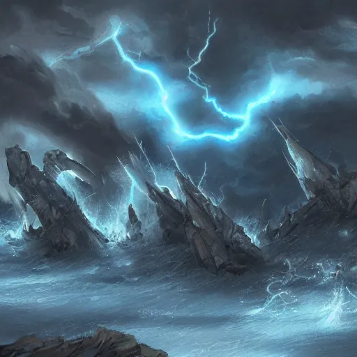 Image similar to explosive storm, fantasy art, concept art, ultra detail