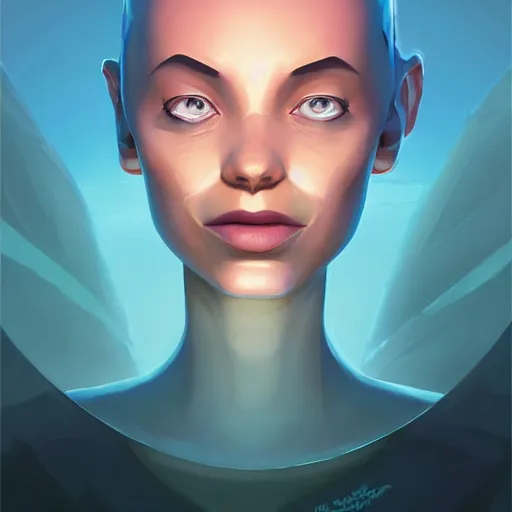 Image similar to face icon stylized minimalist the day the earth stood still 1 9 5 1, loftis, cory behance hd by jesper ejsing, by rhads, makoto shinkai and lois van baarle, ilya kuvshinov, rossdraws global illumination