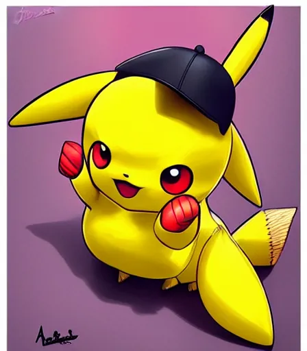 Prompt: alluring Pikachu by Artgerm and WLOP