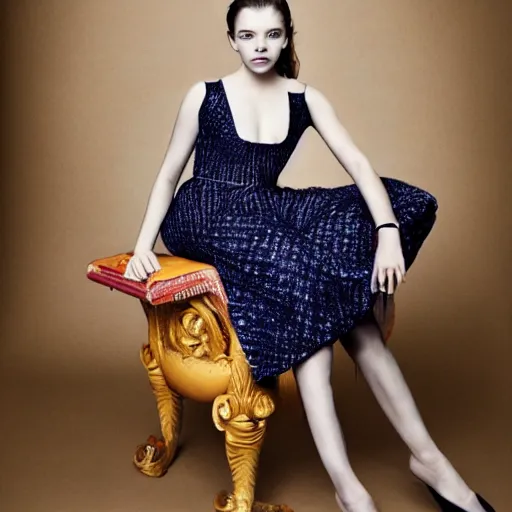 Prompt: anya taylor - joy as venus, studio photography, vogue