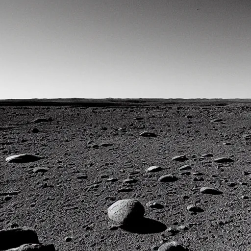 Prompt: “ lunar landscape, earth in distance photograph in high quality black and white lens 2 8 mm looking to horizon ”