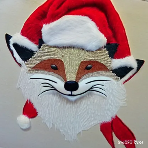 Prompt: christmas fox