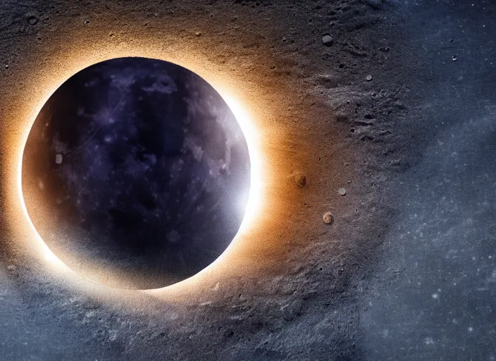 Prompt: film still of the moon splitting into pieces in the new disaster movie, 8 k, night time