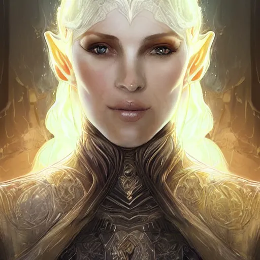 Image similar to elven queen wearing transparent silk character portrait by magali villeneuve, fantasy, dungeons & dragons, beautiful, artstation contest winner, detailed