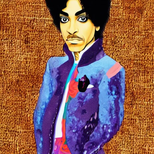 Prompt: prince in the style of raymond briggs